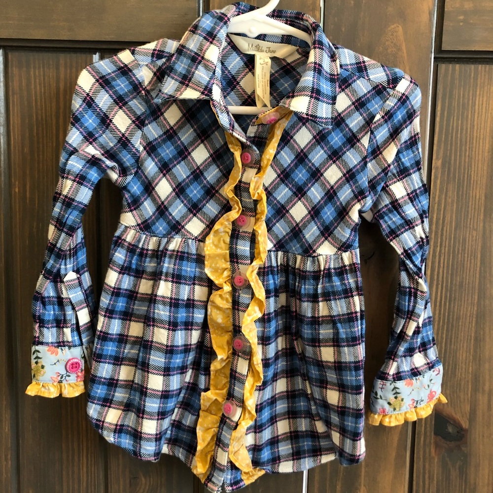 Matilda Jane size 2 plaid shirt